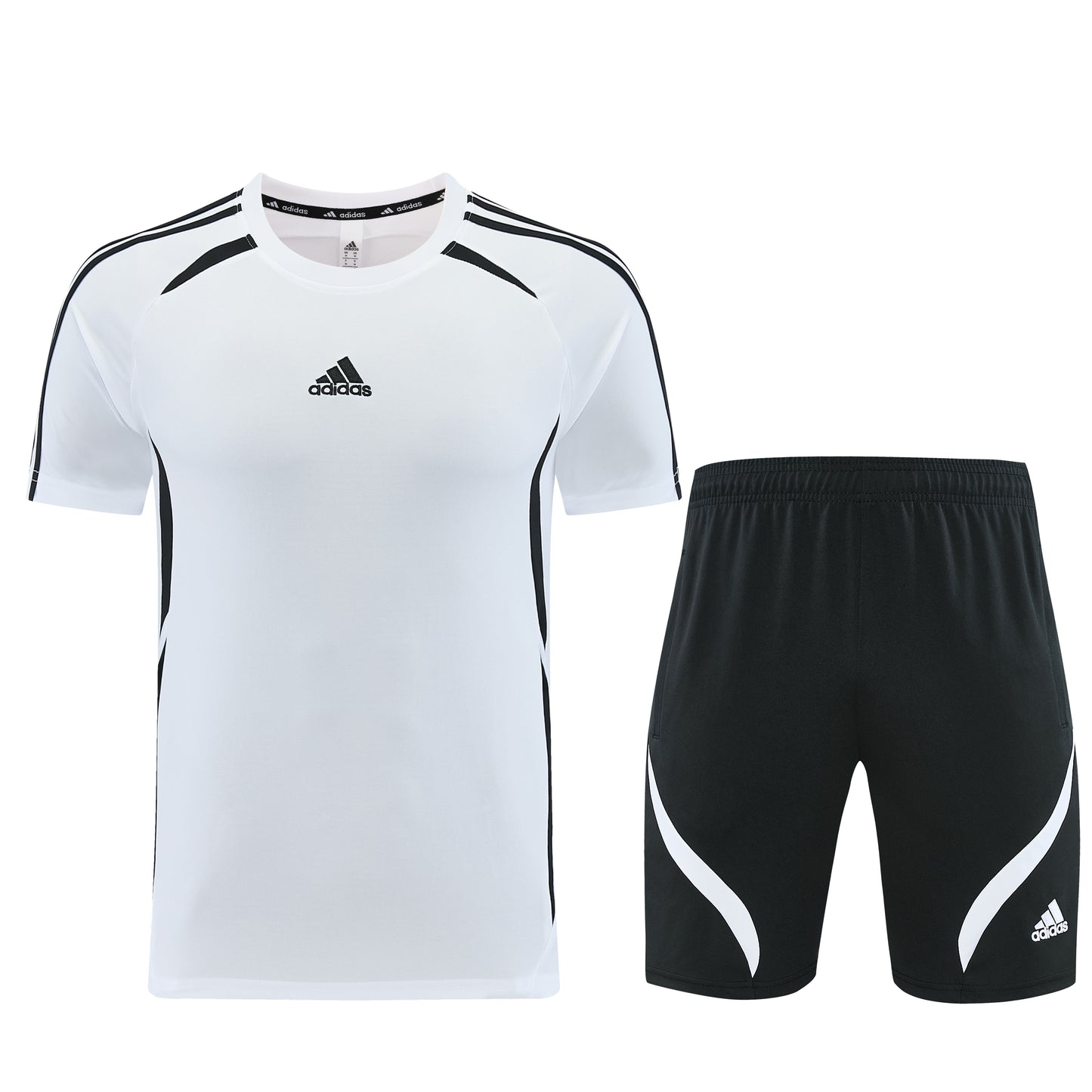 AD16 white shorts suit S-2XL