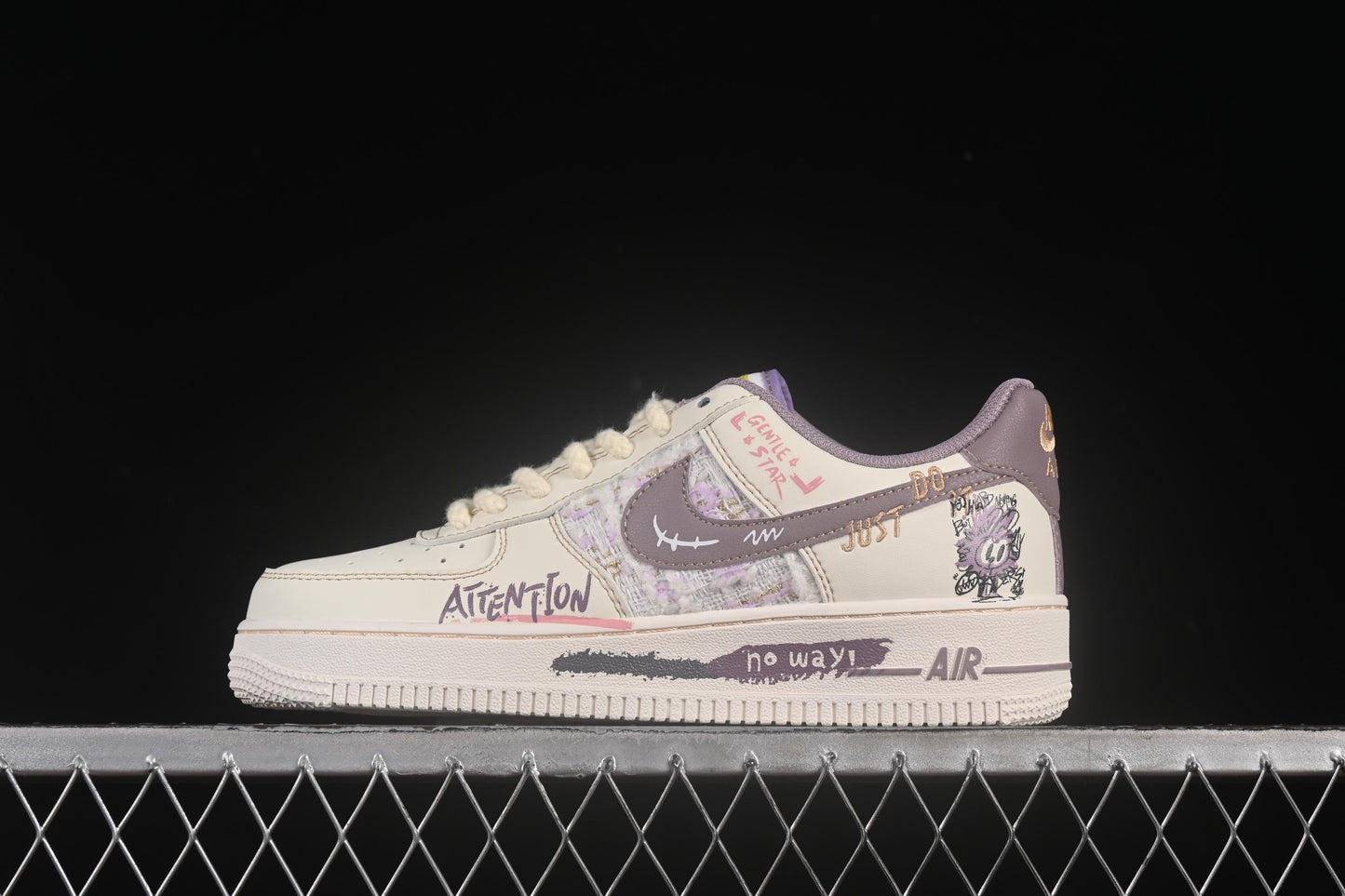 Nike Air Force 1'07 Low Purple Rabbit Baby Casual Sneakers - FJ7740-910