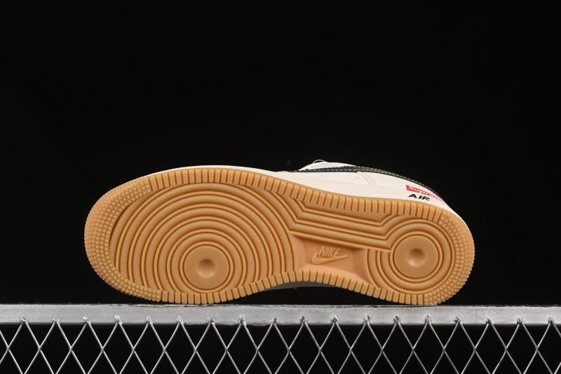 Nike Air Force 1 '07 Low Supreme Collaboration Gradient Gum Sole Casual Sneakers - XS1958-567