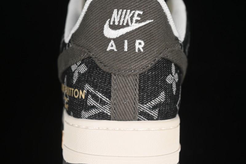 Nike Air Force 1 '07 Low LV Collaboration Black Gold Casual Sneakers - JJ2508-703