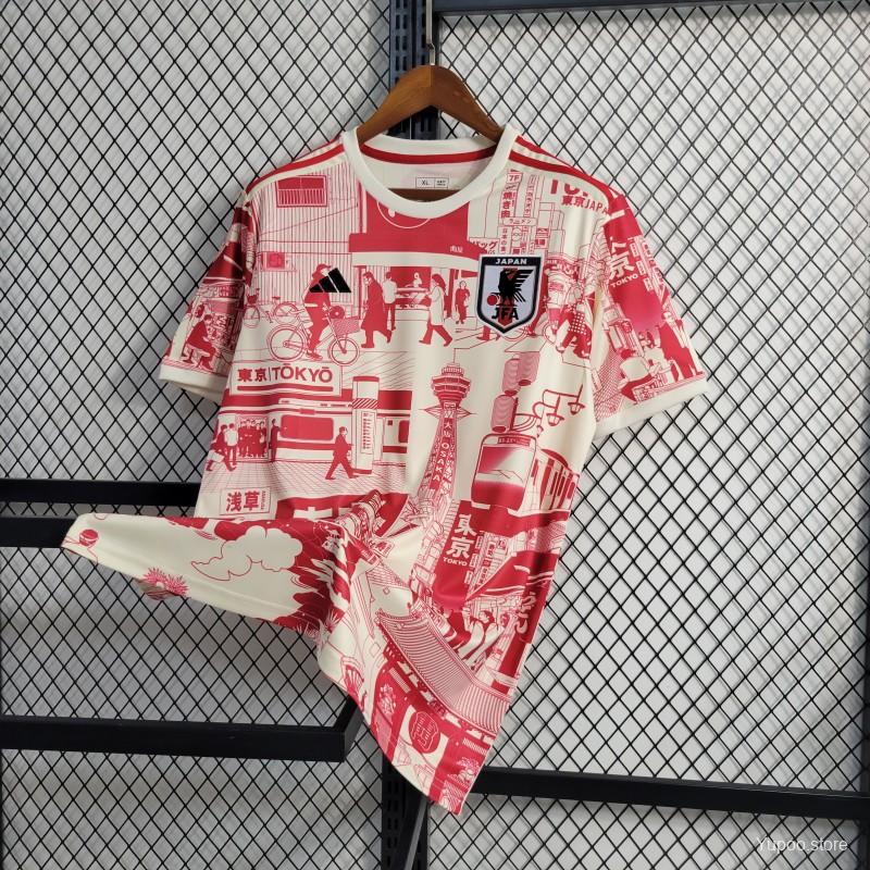 2023 Japan White Red Special Jersey Tokyo Edition