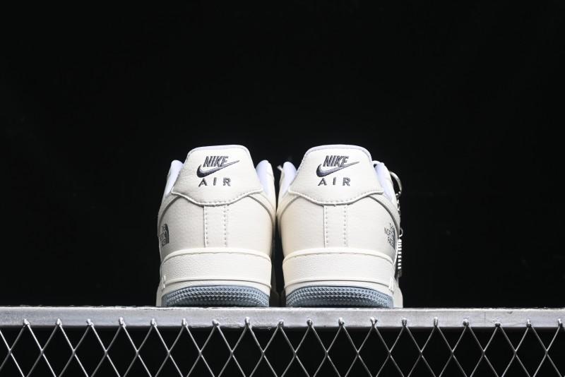 Nike Air Force 1 '07 Low The North Face Collaboration - Beige Grey Sole Low-Top Casual Sneakers - DF0188-014