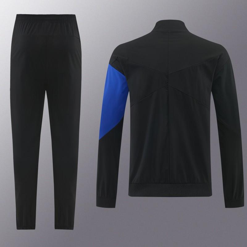 26/27 Chelsea Black Full Zipper Hooded Jacket Tracksuit + Long Pants