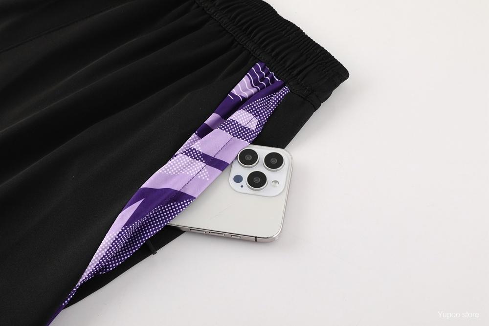 2025 Germany Purple Short Sleeve+Soccer Shorts