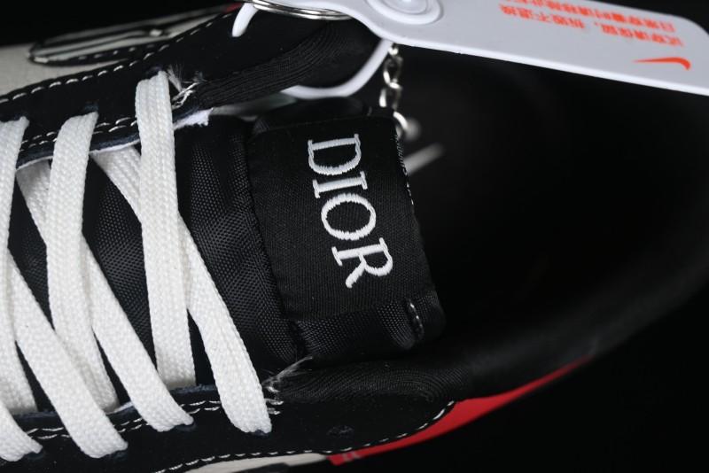 Nike Air Force 1'07 Low Dior Collaboration Red Black Zebra Print Casual Sneakers - KK1988-066