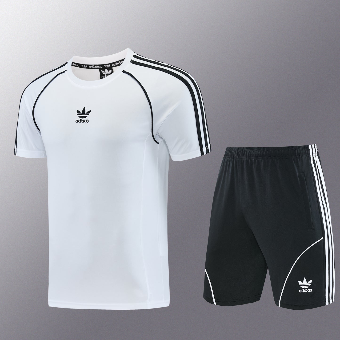 AD15 white shorts suit S-2XL