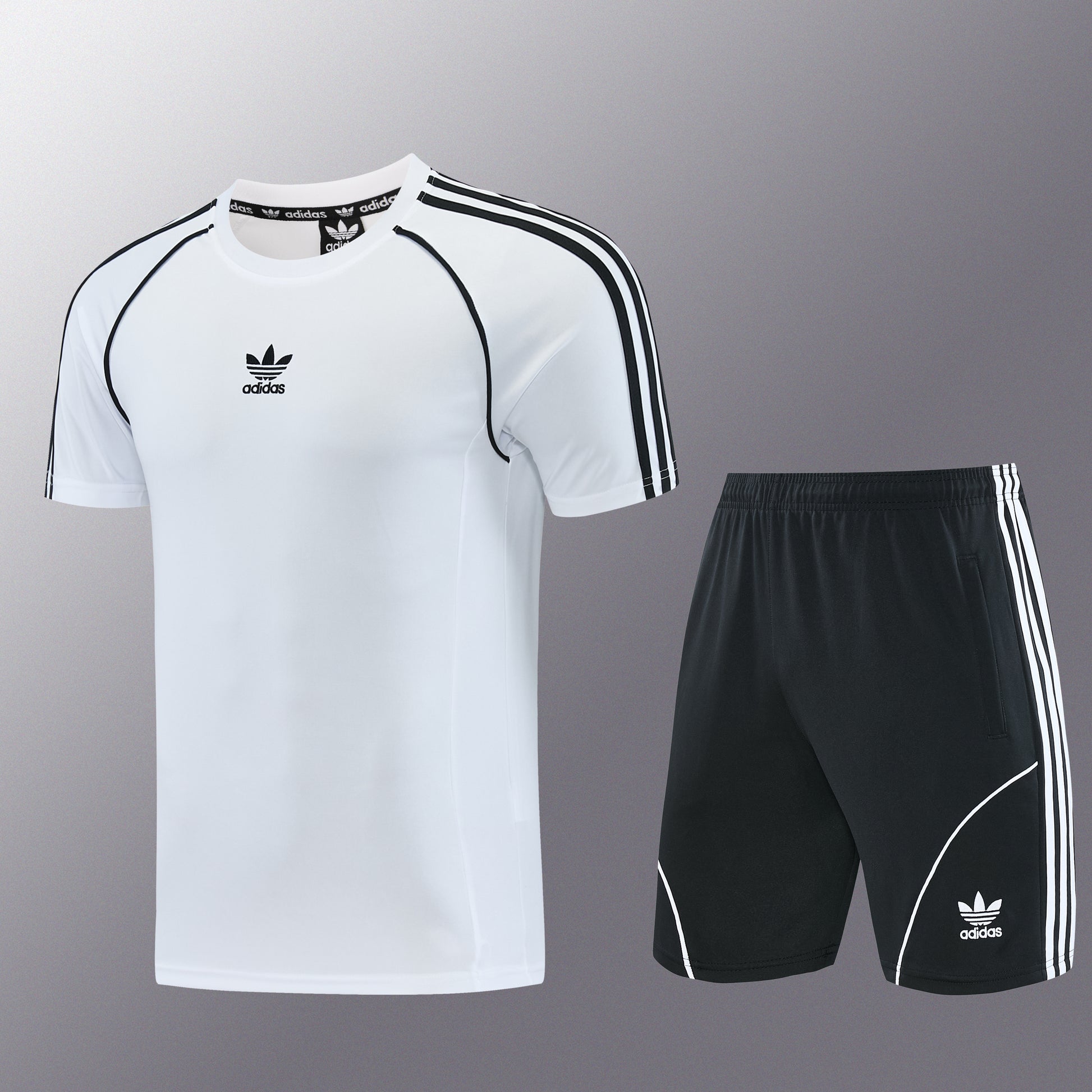 AD15 white shorts suit S-2XL