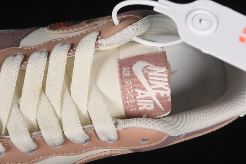 Nike Air Force 1'07 Low Strawberry Bear Custom Casual Sneakers - DB3301-551