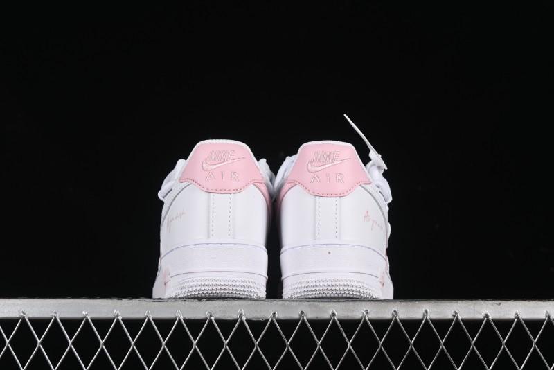 Nike Air Force 1 '07 Low Custom Spray Cherry Blossom Story Low-Top Casual Sneakers - ZH0316-052