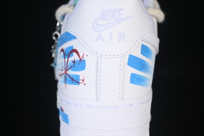 Nike Air Force 1 '07 Low Aries Hand-Painted Doodle Zodiac Series Casual Sneakers - 321-419