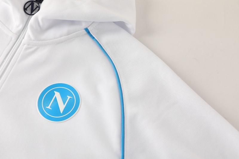 25/26 Napoli  White  Full zipper Jacket Tracksuit+ long pants