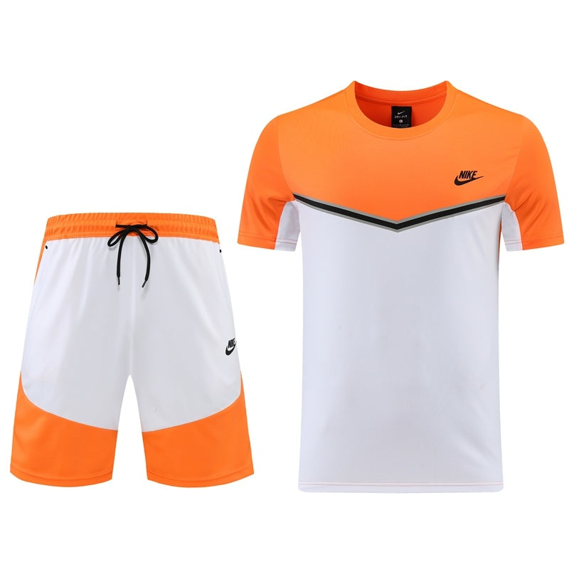 ND01 Orange Shorts Set S-2XL
