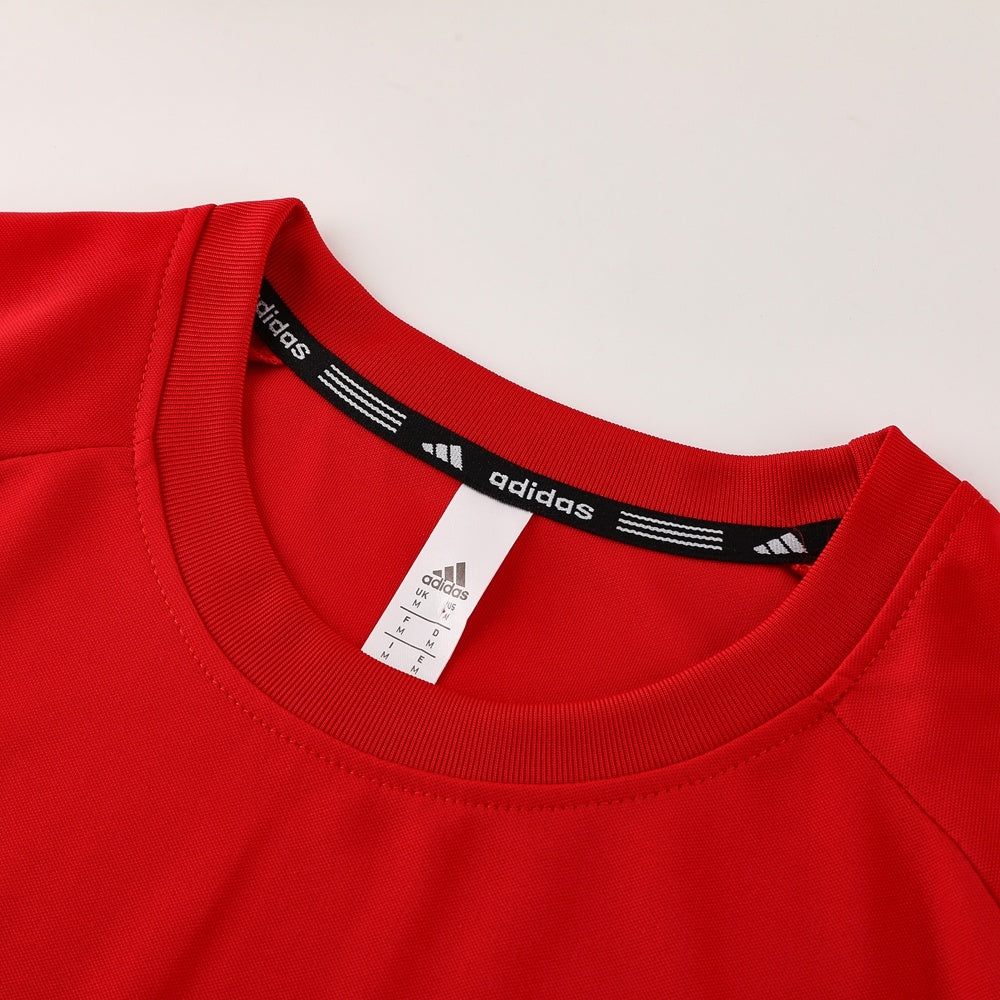 AD09 red shorts suit S-2XL