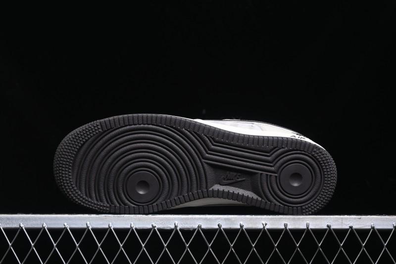Nike Air Force 1 '07 Low Stussy Collaboration - White Black Sole Low-Top Casual Sneakers - XZ6188-279
