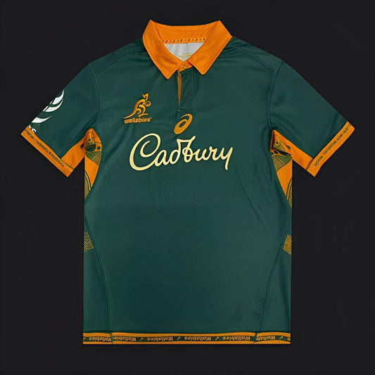 2026 Australia Wallabies Green with Indigenous Art Design Jersey