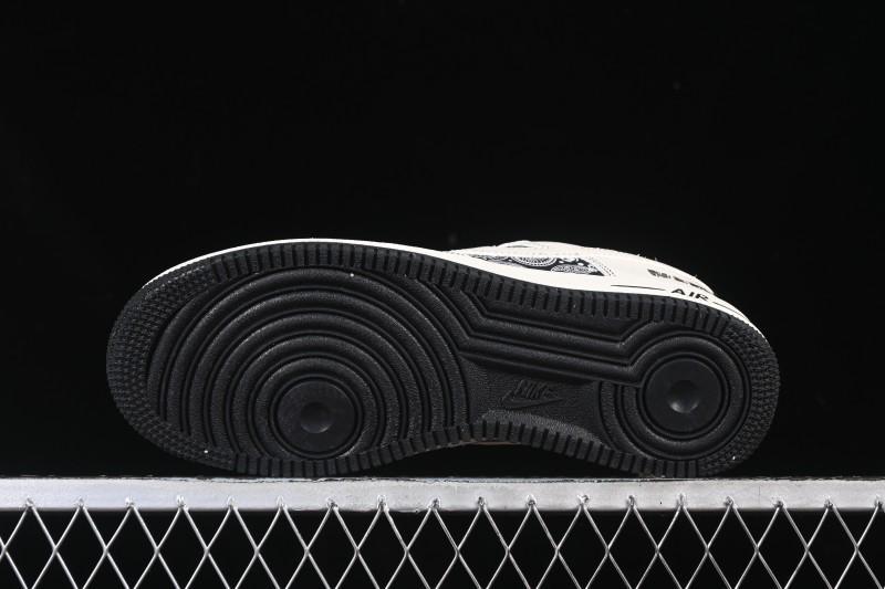 Nike Air Force 1'07 Low Cashew Flower Classic White Black Low-Top Casual Sneakers - ZD1988-005