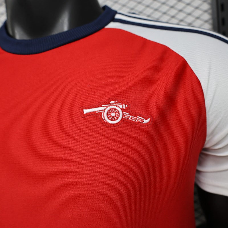 Player Version 2026 Arsenal x Adidas Originals Red with White Raglan Sleeve Home Jersey