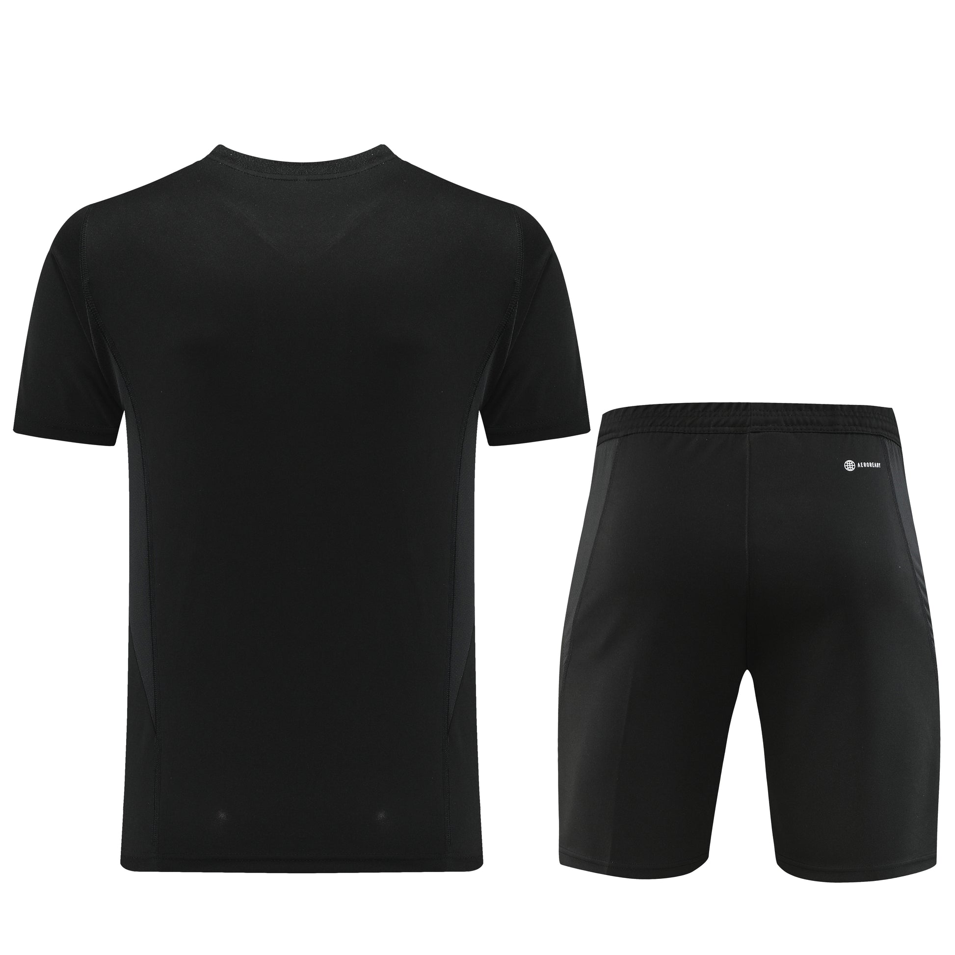 AD03 black shorts suit S-2XL