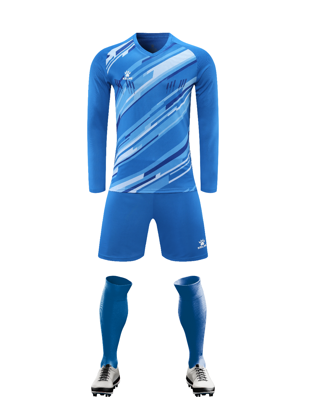 K3286 Kalmei long-sleeved training suit set 6 colors, S--3XL