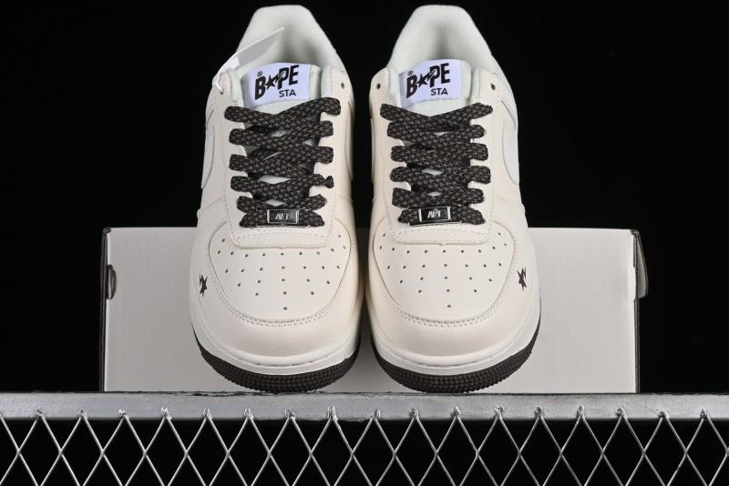 Nike Air Force 1 '07 Low BAPE Collaboration - Beige Black Star FG6688-100