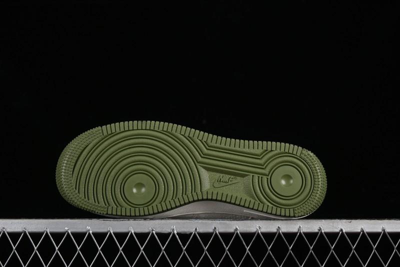 Nike Air Force 1 '07 Low Gucci Collaboration - Beige Green Linen Casual Sneakers - XZ3398-588
