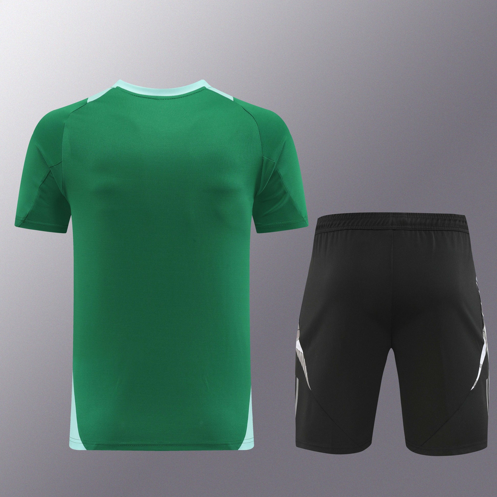 AD08 green shorts suit S-2XL