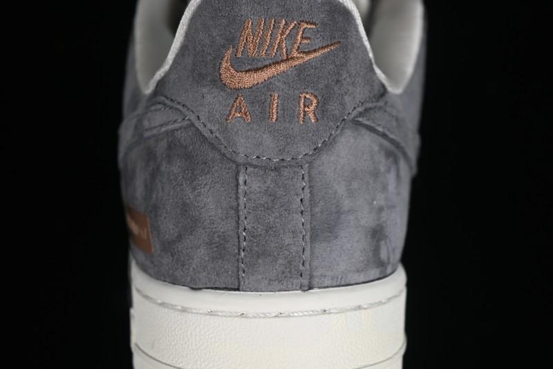 Nike Air Force 1 '07 Low LV Collaboration - Beige Grey Pigskin Casual Sneakers - HD1968-011