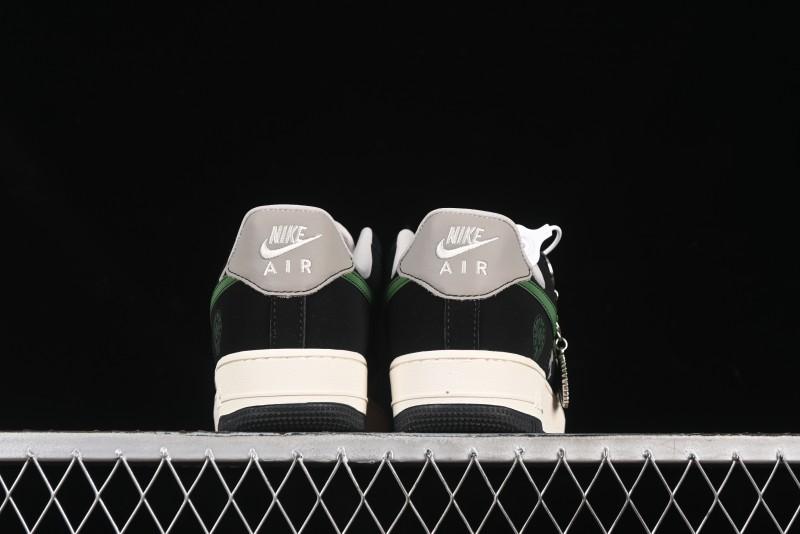 Nike Air Force 1'07 Low Chrome Hearts Collaboration Black Green Swoosh Casual Sneakers - KK1988-074