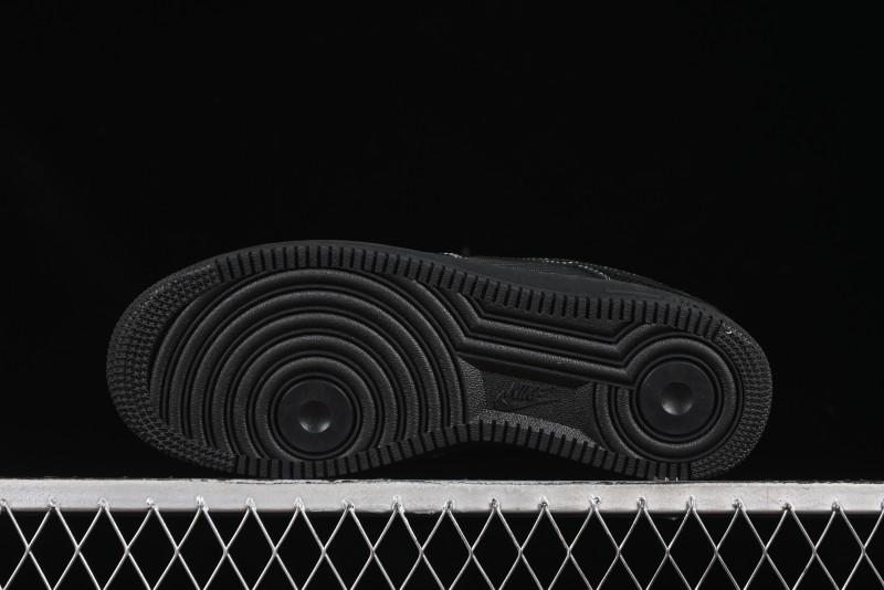 Nike Air Force 1'07 Low Lightning Collaboration Black Snake Scale Casual Sneakers - SC9207-529