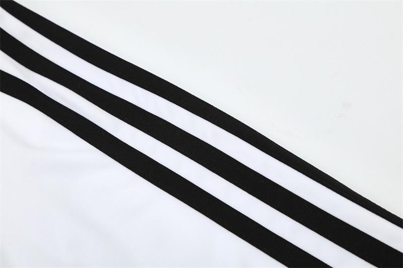 Retro 08/09 Real Madrid White Half Zipper Jacket