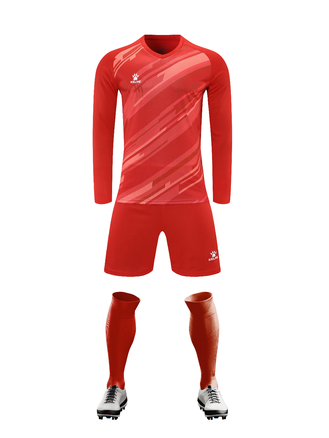 K3286 Kalmei long-sleeved training suit set 6 colors, S--3XL