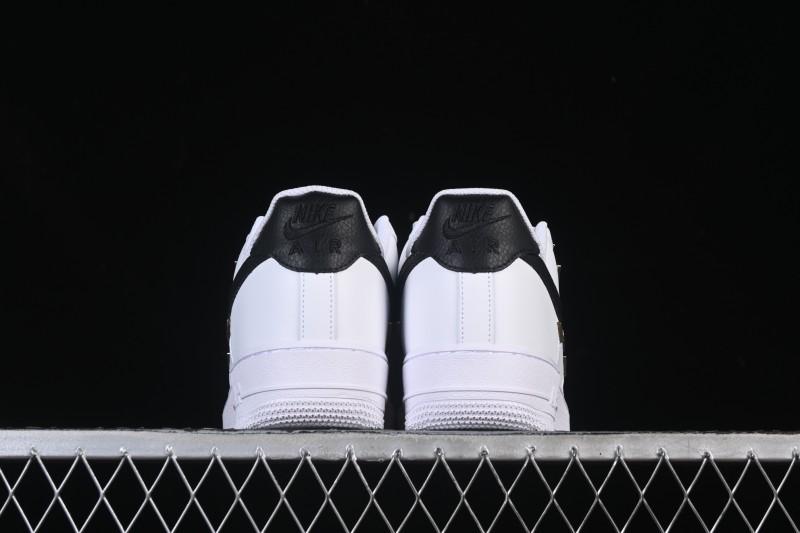 Nike Air Force 1'07 Low Four Hook Black White Casual Sneakers - ZH0316-113