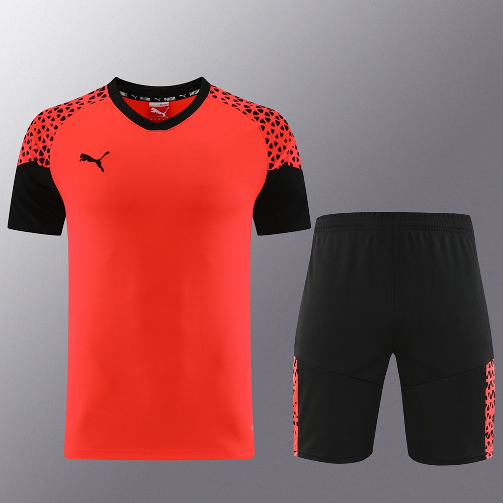 PD02 orange shorts suit S-2XL