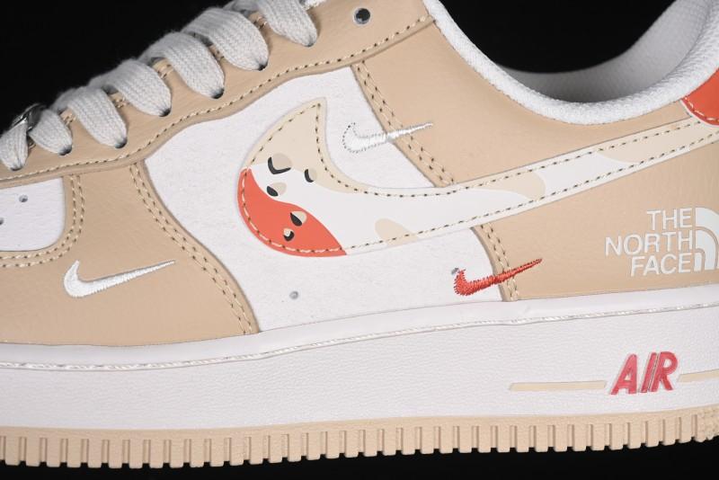 Nike Air Force 1 '07 Low The North Face Collaboration Casual Sneakers in Milk Tea - DM6688-048