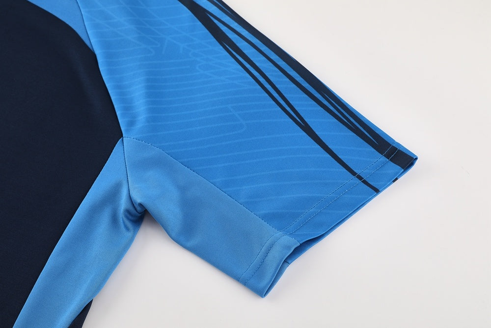 ND07 sapphire blue shorts suit S-2XL
