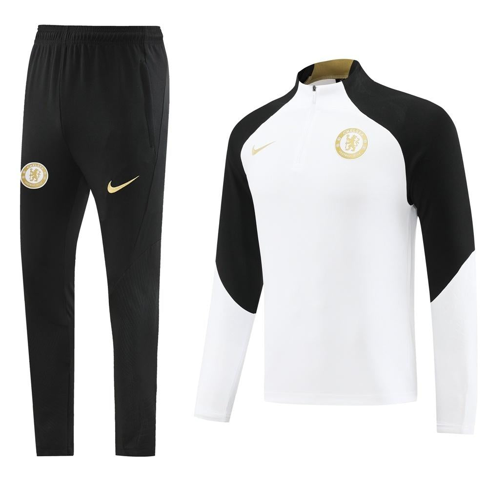25/26 Chelsea White Half Zipper Jacket+Long Pants