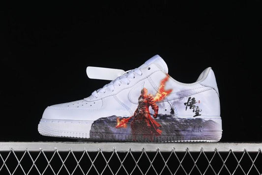 Nike Air Force 1 '07 Low Black Myth Wukong Themed Casual Sneakers - 315122-111