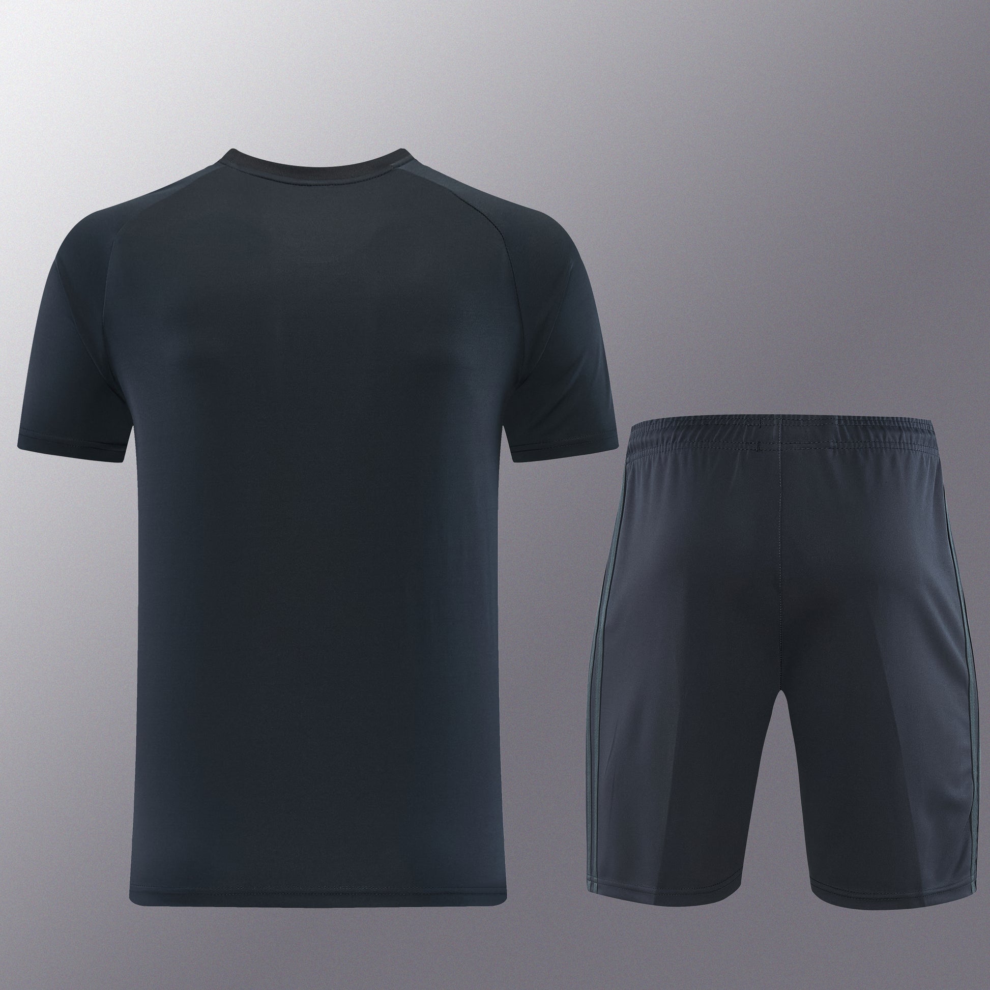 AD15 dark gray shorts suit S-2XL