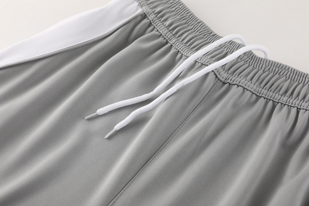 AD06 gray shorts suit S-2XL