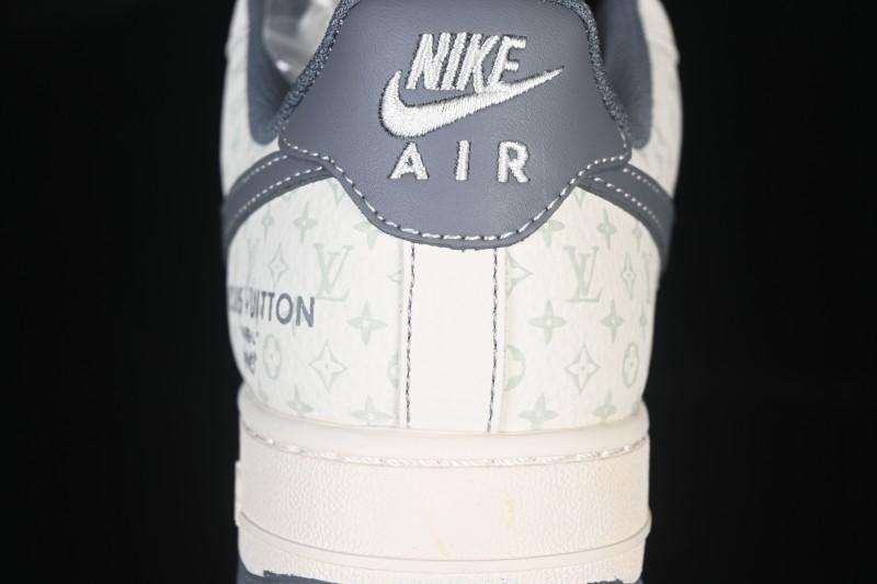 Nike Air Force 1 '07 Low LV Collaboration Beige Black Woven Label Casual Sneakers - CX5050-Y08