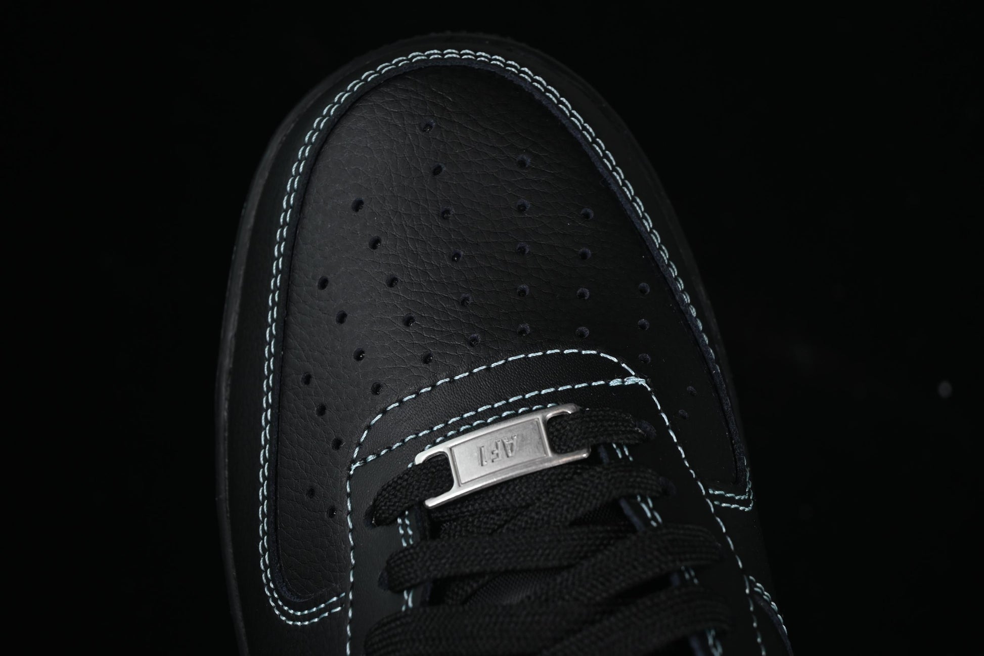 Nike Air Force 1 Low "Tiffany Blue" – Black & Aqua Classic