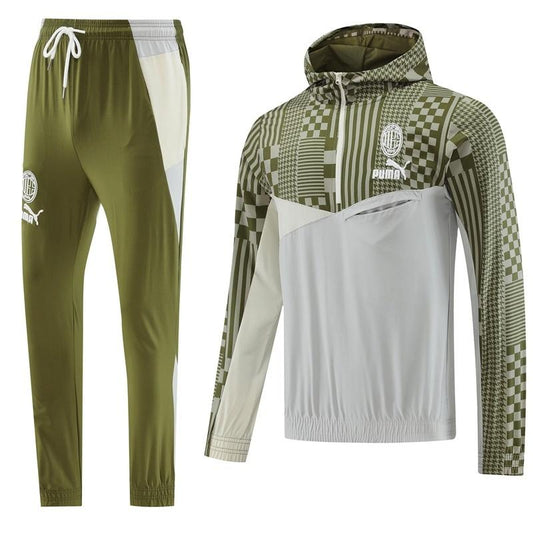 AC Milan Half Zipper Jacket+Long Pants S-2XL
