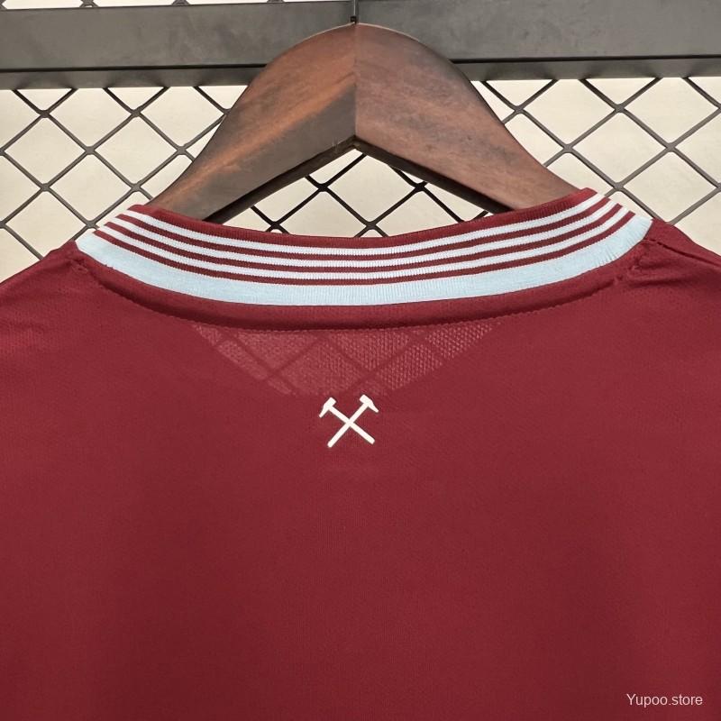 25/26 West Ham United Home Jersey