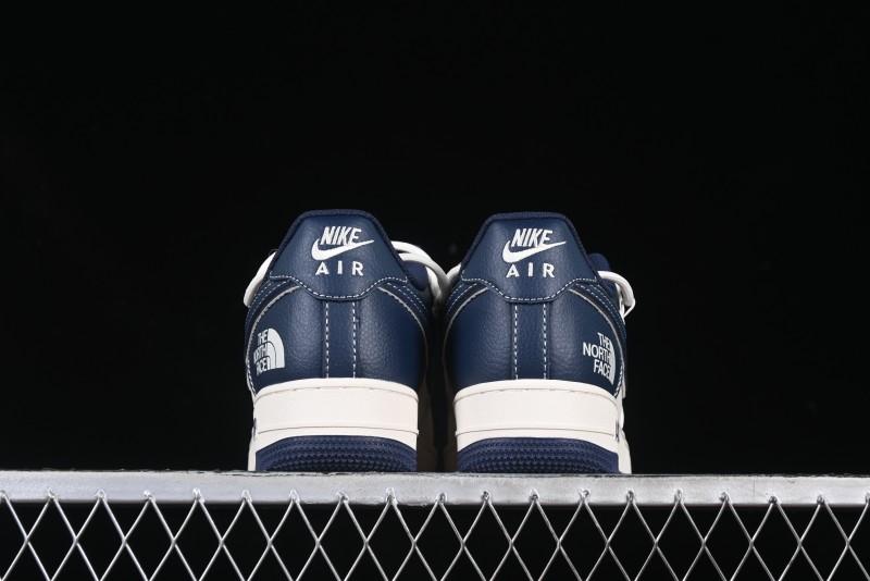 Nike Air Force 1 '07 Low The North Face Collaboration Beige Blue Patchwork Drawstring Casual Shoes - SJ1198-107
