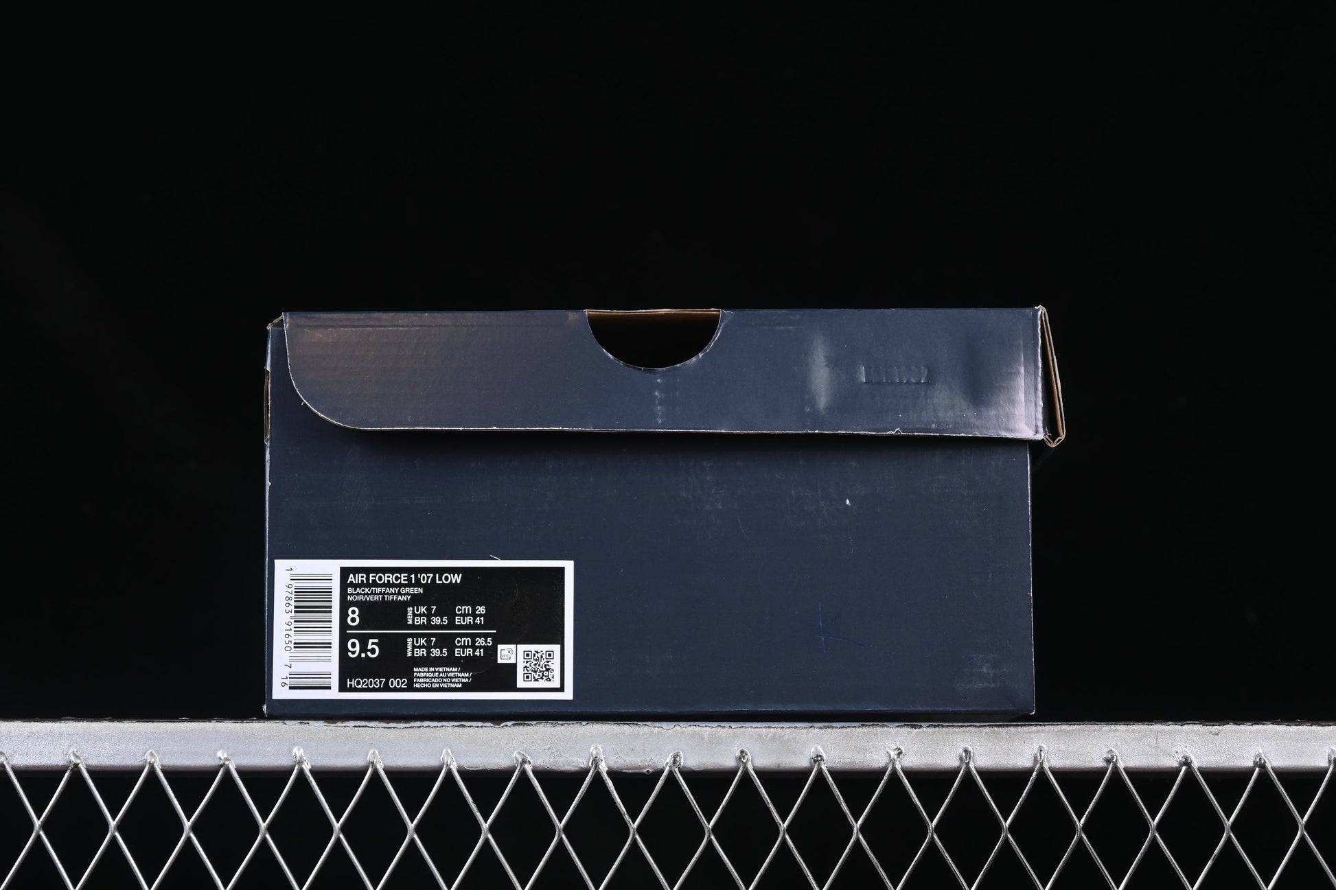 Nike Air Force 1 Low "Tiffany Blue" – Black & Aqua Classic