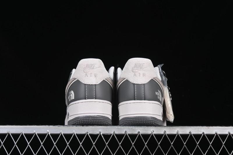 Nike Air Force 1 '07 Low North Face Collaboration Light Grey Two-Tone Low-Top Casual Sneakers - DM6688-046