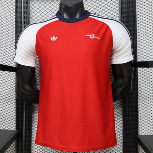 Player Version 2026 Arsenal x Adidas Originals Red with White Raglan Sleeve Home Jersey