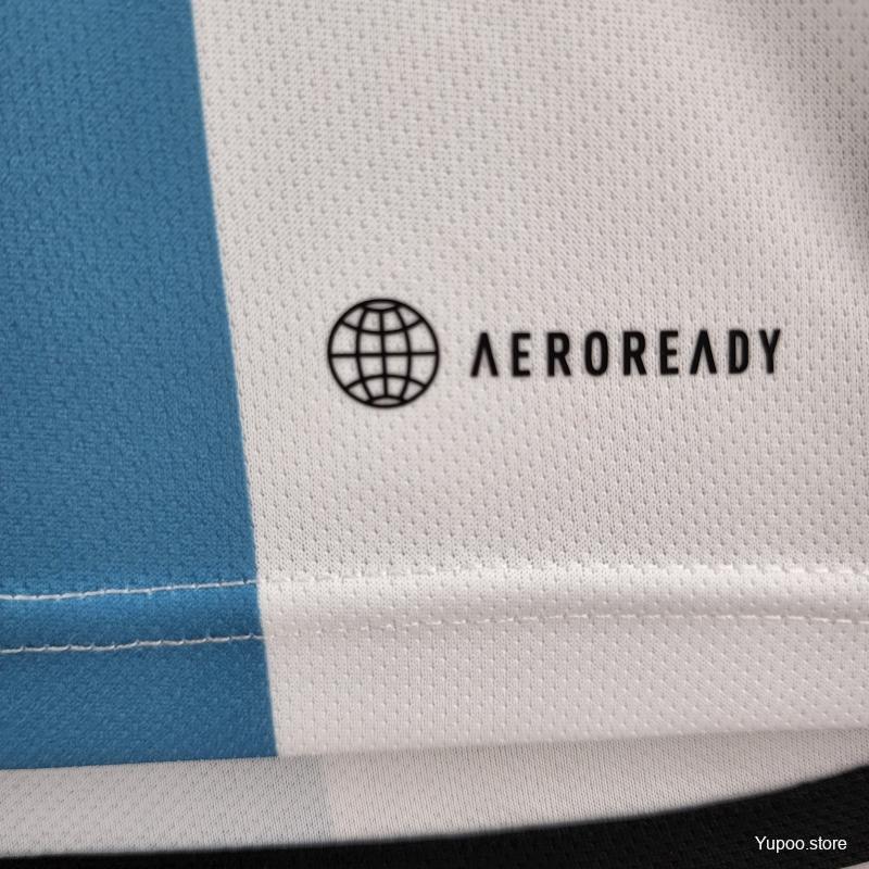3 Stars 2022 Argentina Home Jersey CAMPEONES DEL MUNDO Printing