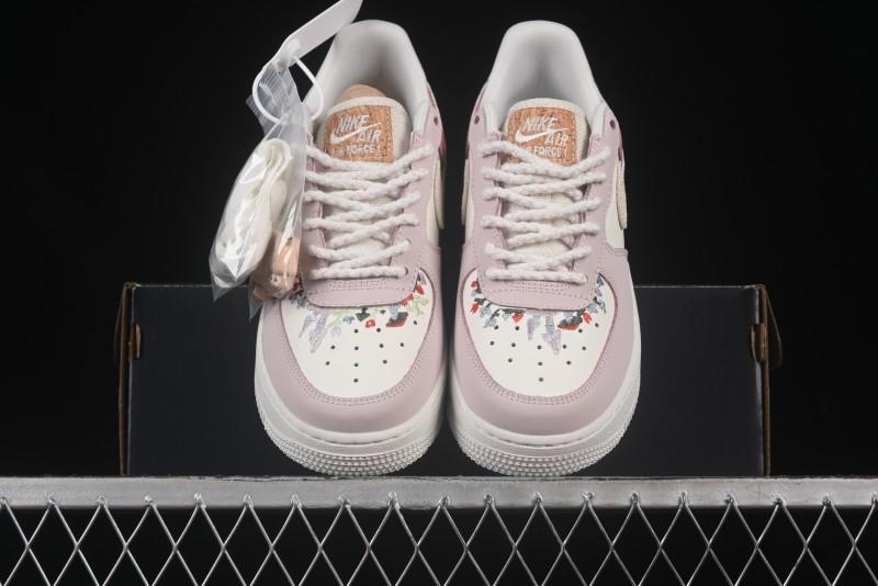 Nike Air Force 1'07 Low Casual Sneakers with Full-Length Air Cushion - IB8874-111