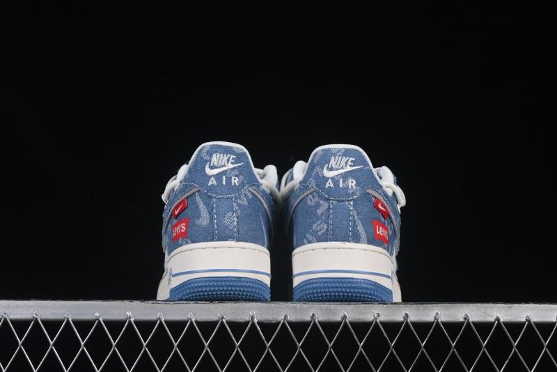 Nike Air Force 1 '07 Low Levi's Denim Patchwork Lace-Up Casual Sneakers - SJ1198-001